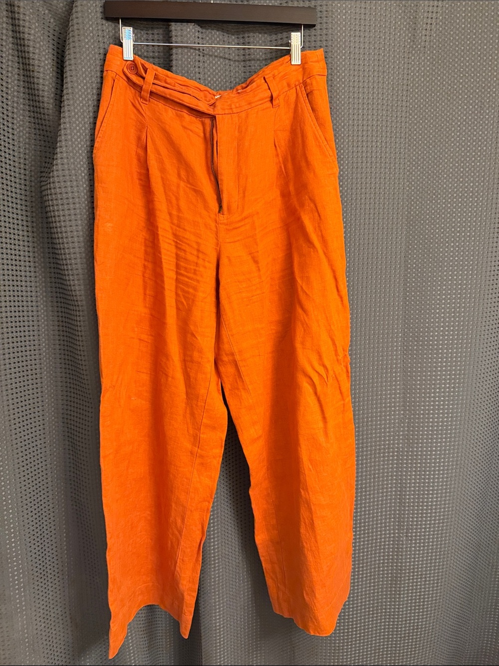 Madewell Orange Wide-Leg Chinos